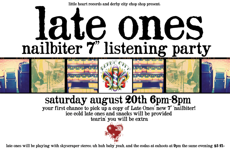 Late Ones Listening Party flyer