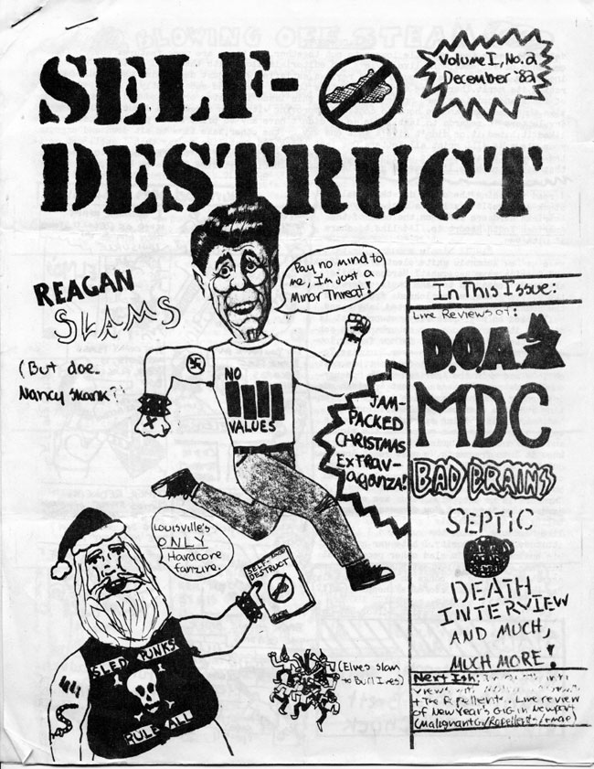 Cover of Self Destruct zine issue 2